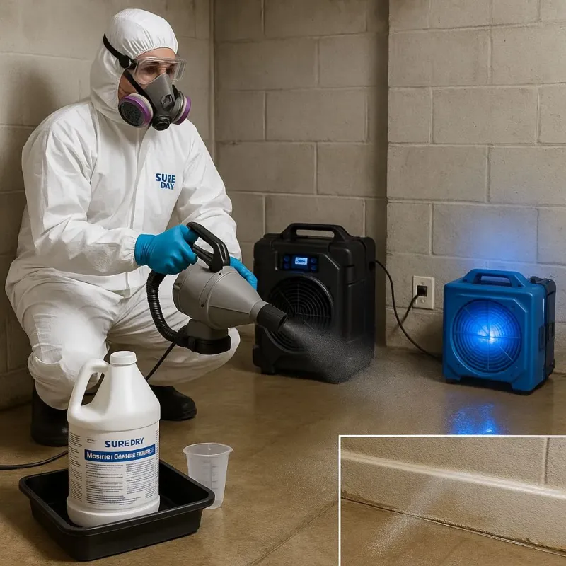 Sanitization and Odor Removal process in Flossmoor, IL