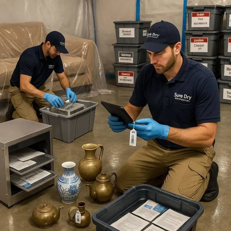 Content Protection and Restoration process in Flossmoor, IL